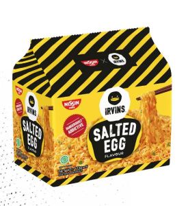 Nissin Irvins Salted Egg Flavour Instant Noodles PACKET 113g/pc or 113gx5 (1 packet) ORIGNAL & SPICY BB nov 2025
