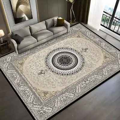 Karpet Turki Velvet Anti Slip 200x300cm - Desain Elegan Lembut Tahan Lama/200cm x 300cm Karpet Lantai Jumbo Anti slip Motif Mewah Minimalis untuk Ruang Tamu Kamar Tidur dan Ruang Keluarga