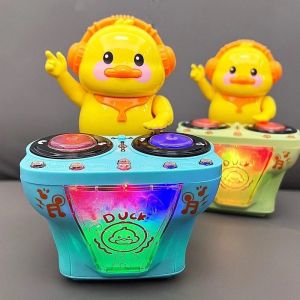 COD Mainan Anak Robot Duck Dance Musik DJ - Mainan Robot DJ Bebek Joget Berjalan Lampu Dan Musik