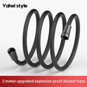 Durable Nylon Braided Shower Hose Elastic Leakproof High Pressure Suitable Hot and Cold Systems