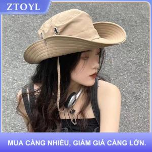 【ZTOYL】 Chất Lượng Cao Mặt Trời Bảo Vệ Xô Mũ Rộng Vành Mũ Với Có Thể Điều Chỉnh Dây Kéo Xô Mũ