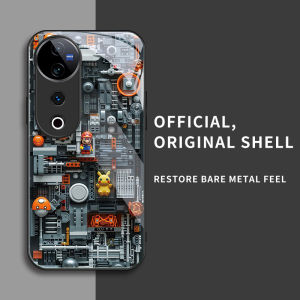 สำหรับ Vivo V40 5G&Vivo V40 Pro 5G& Vivo T3 Ultra 5G เคสศัพท์ป้องกันการตกที่มีบล็อกสร้างสรรค์และบุคลิกภาพทันสมัย