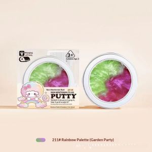 JJT Non-Newtonian Fluid Putty Color-Changing Rainbow Slime Toy for Kids Stress Relief and Creative Play