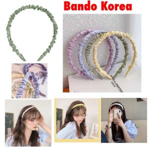 BANDO KOREA HEADBAND KERUT BANDANA HAIR BAND PENJEPIT RAMBUT