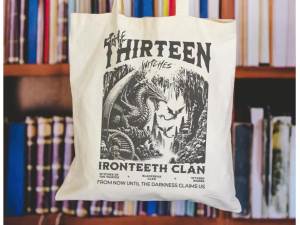 The Thirteen Tote Bag Throne of Glass T-Shirt Authorized Merchandising from SJM Manon Blackbeak T-Shirt Ironteeth Witches Terrasen Bookish ACOTAR Beach Bag