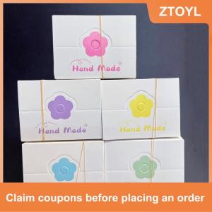 【ZTOYL】 100 cái lốc có thể gập lại bao bì thẻ giấy đầy màu sắc hoa thẻ cho handmade trang sức bán lẻ treo tag hoa hiển thị các tông