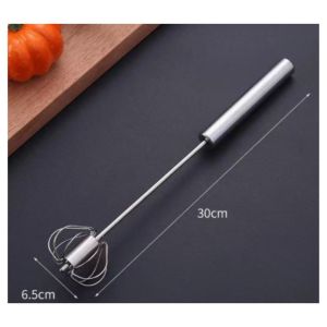 Hand Egg Beater Pressure Semi-automatic Stainless Steel Self Turning Cream Utensils Whisk Manual Mixer