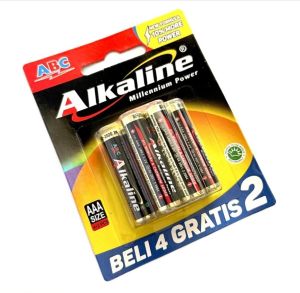 Paket Hemat Baterai ABC Alkaline ORI AAA & A3 isi 6 pcs