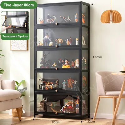 Display Cabinet Transparent Glass Acrylic Showcase 5/4/3Layers LEGO Display Rack Hand-Made Display Case Storage Cabinet 展示柜