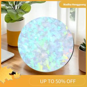 Madha 100pcs Transparent Badge Film Clear Laser Star Pattern Badge Protective Film Covers For Button Badge Maker Part Tools