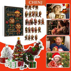 [COD] CHENJ 2025ปฏิทินจุติ Bigfoot Edition 24เครื่องประดับ sasquatch ที่ไม่ซ้ำกัน 2025ปฏิทินจุติ Bigfoot