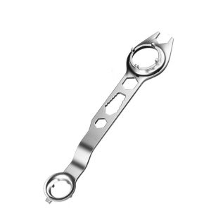 DIXRY Labor Saving Angle Grinder Wrench High Strength Stable Clamping Angle Grinder Attachments Antirust Thickened Steel 4 Claw Double-head Wrench For Tightening