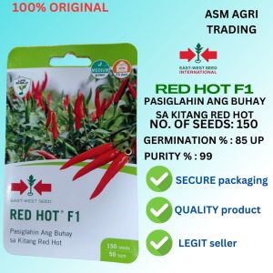 EAST-WEST SEEDS ORIGINAL PACKAGING PEPPER RED HOT F1