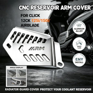 Hugger Airblade Reservoir Cover for Honda Click 125i/150i Full CNC Aluminum Radiator Arm Cover