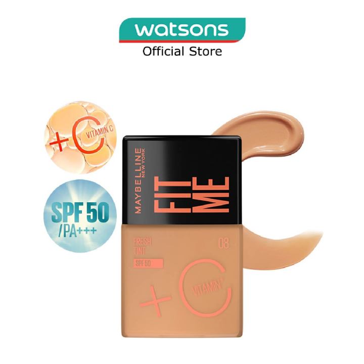 MAYBELLINE Fit Me Fresh Tint Foundation SPF 50 08 x 1s (Expiry: Nov`2025)