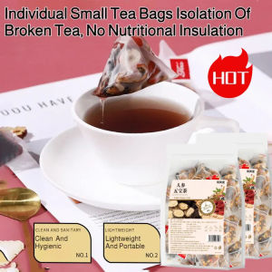 💝Hot Sale💝 Five Treasures Tea Ginseng Five Treasures Tea Bag With Polygonatum And Goji Berry Count Natural Herbal Blend For Energy And Vitality  Health Nourishment Easy Brewing Triangle Tea Bags Ginseng Five Treasures Tea