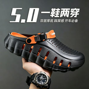 Free Shipping MenS 2026 New Summer Outdoor Thick-Soled Soft-Soled Non-Slip Closed-Toe Sandals Versatile For Sports And Beach Wear