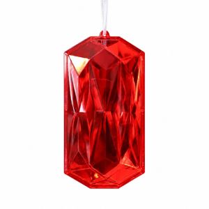 LIWU Có cắt Đồ trang trí cây thông Noel Trong suốt Nhựa dây chuyền cương Hình Dạng Cương Đồ trang trí bằng pha lê. Trang trí cây thông Noel