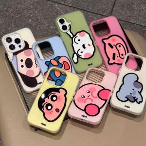 Phone Case For VIVO Y21 Y21S Y33S Y22S Y22 Y36 Y27S Y27 Y30 Y30i Y51 Y51A Y31 Y53S Y51 Y33 Y51S Casing VIVO Y100 Y20 Y30G Y21G Y35 Y20A Y20G Y20S Y02A Y70 Y90 Y1S Y91C Y93S Crayon Shinchan Soft Cute Cool 2 in1 Jelly TPU Shockproof Case Cover GDK038A