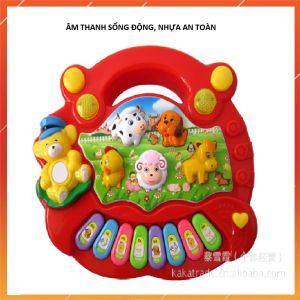 Đồ chơi đàn piano nông trại động vật âm thanh vui nhộn nhựa an toàn cho trẻ từ sơ sinh