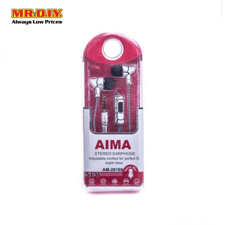 AIMA AM 28168 Stereo Earphones Lazada