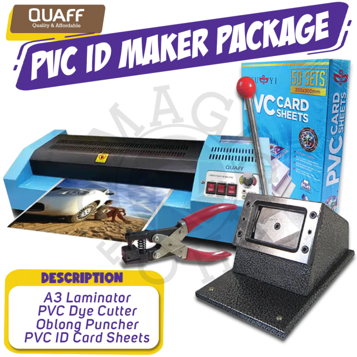 Pvc Id Maker Package Laminator Die Cutter Pvc Sheet Oblong