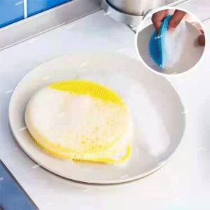 Multifunctional Dish Washing Sponge Scrubber Cleaning Cleaner Brush Kitchen Tool