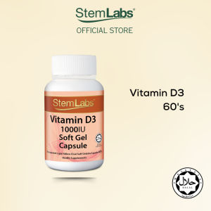 [JAKIM HALAL] StemLabs Vitamin D3 (60s) Immuniti Muscle Bone Health EXP 9/2027