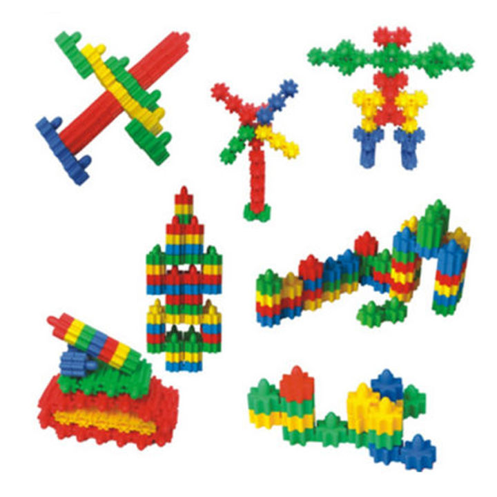 DIY Interlocking Plastic Big Gear Shape Building Blocks Non-Toxic - Main Image