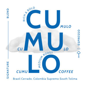 Cumulo Coffee - Signature Blend - Espresso / Latte / Cappuccino (Specialty Coffee Roasters) Aeropress / Cold Brew - Chocolate Hazelnut Overtone Smooth Body Berries Caramel