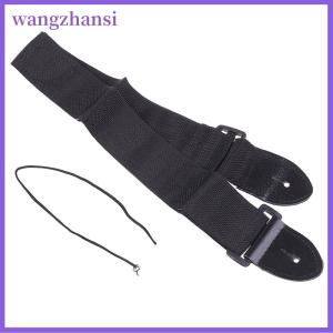 wangzhansi สายกีตาร์อเนกประสงค์68ซม.-124ซม. สายไนลอนปรับได้พร้อมหนัง PU