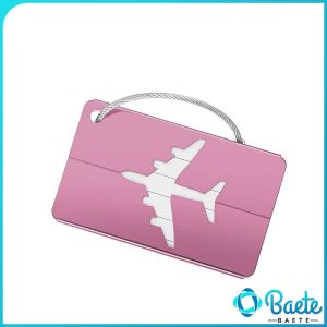 Baete Luggage Tag Aluminum Alloy Anti-loss Label Aircraft Baggage Tag