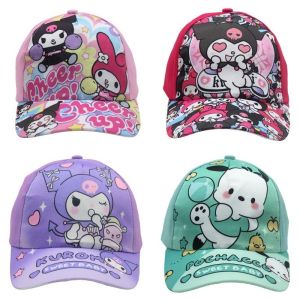 Anime Sanrio Snapback Printed Childrens Baseball Cap Kulomi Melody Cute Cartoon Cap for Boys and Girls