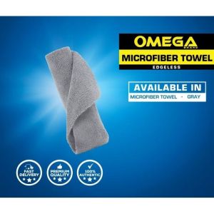 OMEGA MICROFIBER TOWEL PREMIUM ALL PURPOSE STRONG ABSORPTION EDGELESS POLYAMIDE-POLYESTER