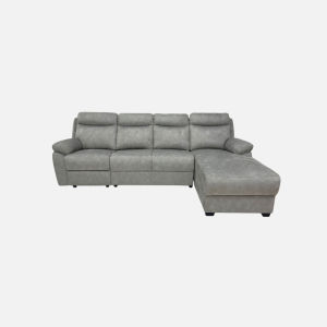 [FREE INSTALLATION] Como Home L shape 4 Seater Recliner Sofa with Easy Clean Fabric Pets Friendly