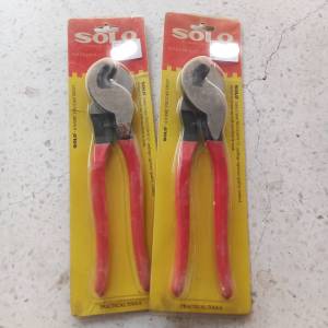 SOLO กรรไกร   กรรไกรโซโล กรรไกรตัดสายไฟ สายไฟทองแดง สายเคเบิ้ลไทร์ ขนาด 9.5 นิ้ว เครื่องมือช่าง โซโล