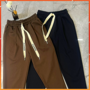 Quần thể thao nữ dáng baggy quần baggy nữ mẫu mới quần nữ có dây vải Umi co giãn 4 chiều mền mịn thấm hut mô hôi.