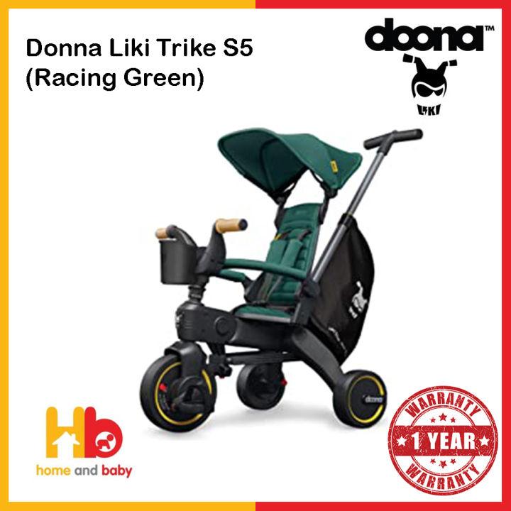 Doona Liki Trike S5 (Racing Green/Nitro Black/Blue) Lazada