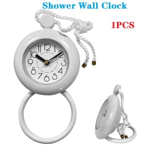 1pcs 4.7inch Waterproof Bathroom Shower ClockShower Wall Clock Water Resistant Clock Small Digital Clock Bathroom with Easy Reading Clock Face for Bathroom Pool Supplies