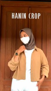 HANIN CROP / KEMEJA CROP / KEMEJA CRINKLE