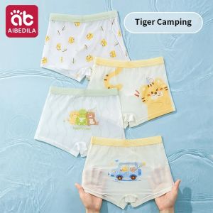 Summer Thin Boys Boxer Shorts AIBEDILA Ice Silk Cool Modal Soft Breathable Underpants for Toddler Baby Kids Daily Wear2026