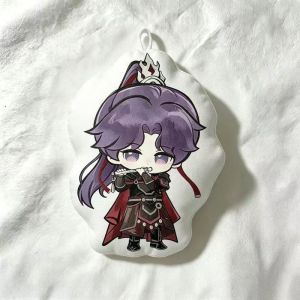 Love And Deepspace Rafayel Plush Squeaky Stuffed Chibi Warrior Design Soft Collectible Figure For Shelf Showcase Display Otaku Room