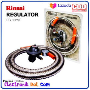 SELANG GAS + REGULATOR RINNAI RG-622 MS - Paling Awet DanTahan Lama -NEW