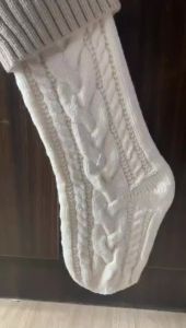 2026 Large Size Knit Christmas Stockings  for Family Holiday Party Decor
