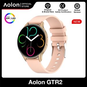 Aolon GTR 2 1.43 นิ้ว Amoled สมาร์ทวอทช์ AOD นาฬิกาวิ่ง โทรผ่านบลูทูธ IP67 กันน้ํา ภาษาไทย ตรวจสุขภาพตลอด 24 ชม นาฬิกา