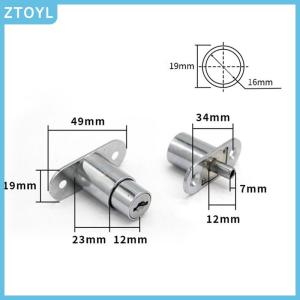 ZTOYL  Drawer Push Lock Sliding Door Showcase Cupboard Cabinet Locks Window Security