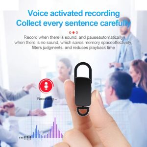 【Fast Delivery】Professional Digital Voice Recorder Noise High-Quality HD Digital USB Rechargeable  Mini MP3 Player Sound Small Secret Audio Recording Device Intelligent Portable Dictaphone Dictaphone Keychain