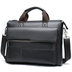 Royal Bagger Laptop Briefcase Handbags For Men Genuine Cow Leather Shoulder Sling Bag Europe Style Business Messenger Bag Handbag Man