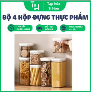 Bộ 4 hộp đựng thực phẩm khô (TH2)