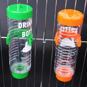 GLP Pet Bottle Drinker with Stainless Tip | Hanging Bottle Waterer for Small Pets Rabbit Hamster Cat Dogs